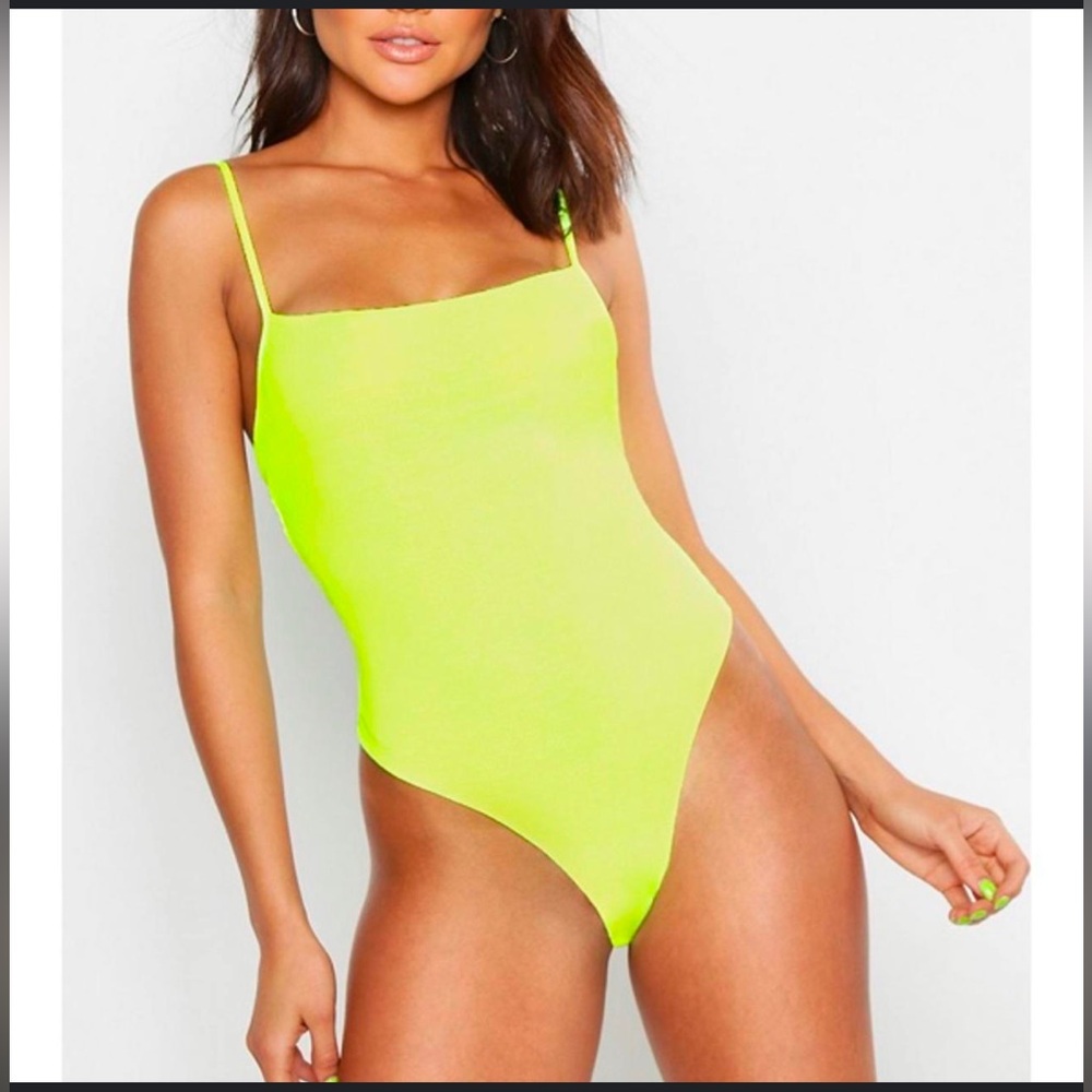 Zara neon yellow bodysuit